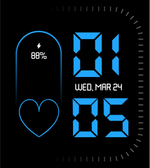CV16 Watch Face - Blue LED