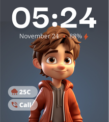 CV16 Watch Face - 3D Boy