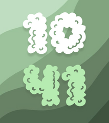 CV16 Watch Face - Cloud Numbers 2