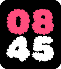 CV16 Watch Face - Cloud Numbers 1