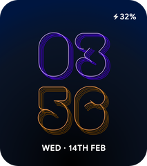 Aurora Outline - Watch Face